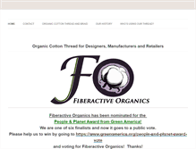 Tablet Screenshot of fiberactiveorganics.com
